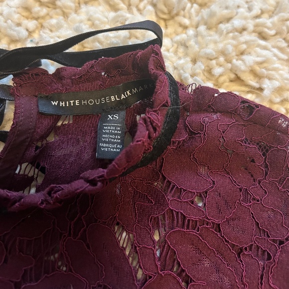 White House Black Market Lace Blouse - Picture 4 of 5